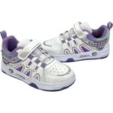 KAFKASLAR AYAKKABI Yeni Sezon Kız Erkek Hafif Ortopedik Çocuk Sneakers Spor Ayakkabı - Beyaz-Mor