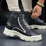 KAFKASLAR AYAKKABI Yeni Sezon Trend Günlük Genç Model Bayan Spor Model Kısa Bot - Siyah - Krem