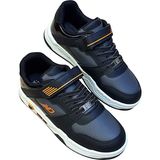 Kafkaslar Ortopedik Çocuk Sneaker Spor Ayakkabı - Füme - Siyah