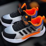 Kafkaslar Yeni Model Kız Erkek Çocuk Ortopedik Sneakers Spor Ayakkabı - Turuncu - Siyah - Beyaz