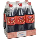 Kafkasya Meşrubatları Alkolsüz Gazlı Malt İçeceği -Doğal Kvas Gazozu - Натуральный Квас (1 Lt. X 6 Adet)