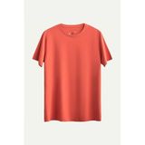 KAFT Unisex Regular Fit Basic T-Shirt Coral, M