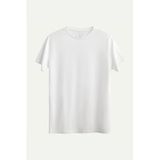 KAFT Unisex Regular Fit Basic T-Shirt Off White, S