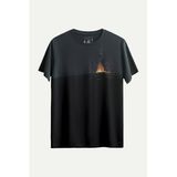 KAFT Unisex Regular Fit Tasarım T-Shirt Burning Tire, XS
