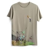 KAFT Unisex Regular Fit Tasarım T-Shirt Straighten, XS