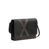KAFT Unisex Yatay Postacı Çantası - Nevend - Asphalt