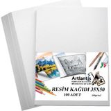 Kağıdı 35X50 100 Lü 100 gr 1 Paket 35 * 50 Resim Kartonu - Standart