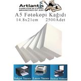 Kağıdı A5 80 gr 500 Lü 5 Paket Fotokopi Kağıdı Lazer Inkjet ve Fotokopi Makineleri Için Uyumlu