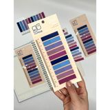 Kağıt Gemi 10 Renkli Cetvelli Pastel Mavi ve Mor Tonları Indeks Sticker/index/post-It/postit/kitap Ayracı/not Kağıdı
