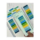 Kağıt Gemi Dükkan 10 Renkli Cetvelli Summer İndeks Sticker/İndex/Postit/Post-it/Kitap Ayracı/Not Kağıdı