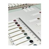 Kağıt Gemi Dükkan 10 Renkli Cetvelli Yuvarlak Kenar Şeffaf İndeks Sticker/İndex/Postit/Post-it/Kitap Ayracı/Not Kağıdı