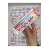 Kağıt Gemi Dükkan 20 Yaprak Binderli Kırmızı Tonları Planlayıcı Indeks/Index Sticker/Postit/ 1512S1090