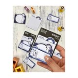 Kağıt Gemi Dükkan 3 Parça Farklı Boyutlarda Mavi Sticky Note Set/Postit/Bloknot/Not Kağıdı Renkli 1512S763