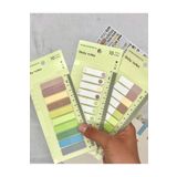 Kağıt Gemi Dükkan 3'Lü Şeffaf Pet Indeks Seti 10 Renkli Cetvelli Soft Tonlar İndeks Sticker/İndex/Postit/Kitap Ayracı/Not Kağıdı