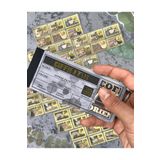 Kağıt Gemi Dükkan Altın Yaldızlı Kahve Hazırlık Temalı Defter 20 Yaprak 120 Adet Sticker/Etiket/Çıkartma/Bullet Journal/Scrapbook Gri 1512S411