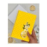 Kağıt Gemi Dükkan Çizgisiz Limon Çiçekli Spiralli Defter Tek Yaprak Stickerlı Renkli 1512S578
