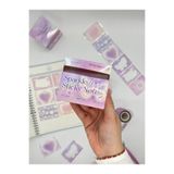 Kağıt Gemi Dükkan Frosted Sparkle Notes Kelebekli 6m 120 Adet Not Etiketi Sticker Washi Bant/masking Tape/desenli Bant