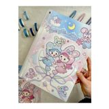 Kağıt Gemi Dükkan Give You A Worm Hug Pembe Renk Plastiklik Tek Parça Spirali A4 Dosya Klasörü/Belge Dosyası/Düzenleyi 1512S1107