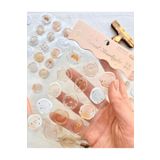 Kağıt Gemi Dükkan Glazed Starlight 3D Kahverengi 15 Adet Kendinden Yapışkanlı Stıcker Mühür/Damga/Sanat Çıkartmaları Kahverengi 1512S730