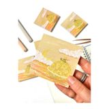 Kağıt Gemi Dükkan Küçük Prens Temalı Sarı Gezegen ve Bulut Desenli Postit/Post-it/Yapışkanlı Not Kağıdı/Sticky Note