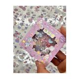 Kağıt Gemi Dükkan Meraklı Kız Ve Tavşancık Uzayda 100 Yaprak Mor Mini Kutu Şeffaf Pet Sticker Seti/Etiket/Çıkartma/Su Geçirmez Lila 1512S708