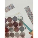 Kağıt Gemi Dükkan Monet Garden Pastel Tonları 6 Yaprak 312 Adet Yuvarlak Kağıt Sticker Seti / Etiket / Çıkartma