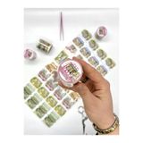 Kağıt Gemi Dükkan Romantik Çiçek Pazarı Temalı 2m Washi Bant/Washi Tape/Masking Tape/Desenli Bant