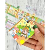 Kağıt Gemi Dükkan Sevimli Arı Kostümlü Kız ve Ayıcık Post-It / Sticky Note / Index
