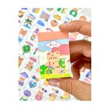 Kağıt Gemi Dükkan Sevimli Ayı 50 Yaprak Turuncu Defter Sticker/Etiket/Çıkartma/Bullet Journal/Defter Süsleme/Scrapbook Turuncu 1512S311
