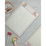 Kağıt Gemi Dükkan Sevimli Çocuklar Pembe Kareli B5 Not Defteri / Scrapbook / Planlayıcı / Notebook / Bullet Journal