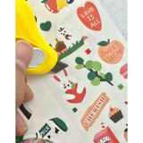Kağıt Gemi Dükkan Sevimli Gezgin Ayıcık 3m Washi Bant/Masking Tape/Desenli Bant/Washi Tape/Sticker/Etiket/Çıkartma/Defter Süsleme