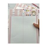 Kağıt Gemi Dükkan Sevimli Kız Pembe B5 Not Defteri/Scrapbook/Planlayıcı/Notebook/Bullet Journal Pembe 1512S91