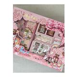 Kağıt Gemi Dükkan Shining Serisi Uzak Doğu Temalı Pembe Kutu Dopdolu Binder Defter Hediye Seti/Kutu Set/Notebook 1512S1031
