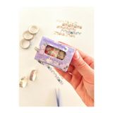 Kağıt Gemi Dükkan Spring Flower Love Bahar Çiçekleri Temalı 5'li Washi Bant Set (5*2m)/masking Tape/desenli Bant