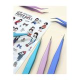 Kağıt Gemi Dükkan Sticker Cımbızı Eğri Uçlu Mavi - Çıkartma -Washi Bant - Sticker - Bullet Journal - Defter Süsleme