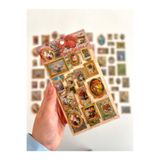 Kağıt Gemi Dükkan Vintage Mirror Memory Çiçek Tabloları Temalı 2 Yaprak 27 Adet Stereoskopik Sticker Seti/etiket/çıkartma