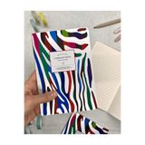 Kağıt Gemi Dükkan Zebra Desenli Çizgili 40 Yaprak Defter / Notebook / Okul Defteri