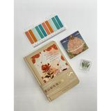 Kağıt Gemi Küçük Prens Temalı Journal Seti Krem Renk Defter/postit/turkuaz Indeks/ Beyaz Lale Klips