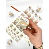 Kağıt Gemi Vintage Çiçekçi Dükkanı ve Lavanta Temalı 2m Washi Bantwashi Tape/masking Tape/desenli Bant