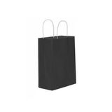 Kağıt Hediye Çantası Düz Renk Battal Boy 31X41 CM (25 Adet) Siyah