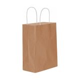 Kağıt Hediye Çantası Küçük Boy Düz Renk 18X24 Cm (25 Adet) KahveRengi