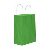 Kağıt Hediye Çantası Küçük Boy Düz Renk 18X24 Cm (25 Adet) Koyu Yeşil