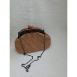 Kağıt Ip Omuz Çantası - En : 27 cm Boy : 20 cm - 028-Kahverengi