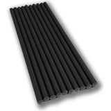 Kağıt Kaplı Siyah Kağıt Pipet - 1000 Adet