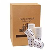 Kağıt Karton Bardak Tek Kullanımlık Çay Kahve Bardağı - 7 Oz - 3000 Adet / Koli Beyaz