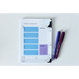 Kağıt Kayık UZAY A5 Haftalık Planlayıcı | Üstten Yapıştırmalı 60 Sayfa 90gr 1. Hamur Bloknot Planner