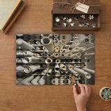 Kağıt Rulolar Tasarımı 240 Parça Ahşap Puzzle Ahşap Kutuda MP06329