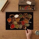 Kağıt Torbalarda Baharatlar Tasarımı 240 Parça Ahşap Puzzle Ahşap Kutuda MP01742