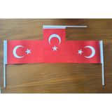Kağıt Türk Bayrağı - Kırmızı - Beyaz - 20 Adet