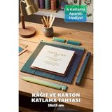 Kağıt ve Karton Katlama Tahtası 16X15 cm / Skorlama Panosu / Davetiye, Kutu ve Scrapbook Katlama Aparatı / Renk Geçişli / Plastik - 41 Delft Blue